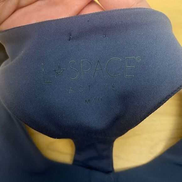 L*Space Active Underdog Henley Ribbed Sports Bra - Picture 6 of 6